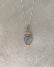 Load image into Gallery viewer, Collier mosaïque vintage argent