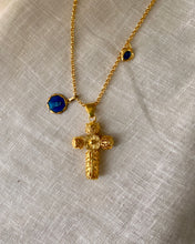 Charger l'image dans la galerie, Collier Croix Flore vintage