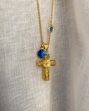 Charger l'image dans la galerie, Collier Croix Flore vintage