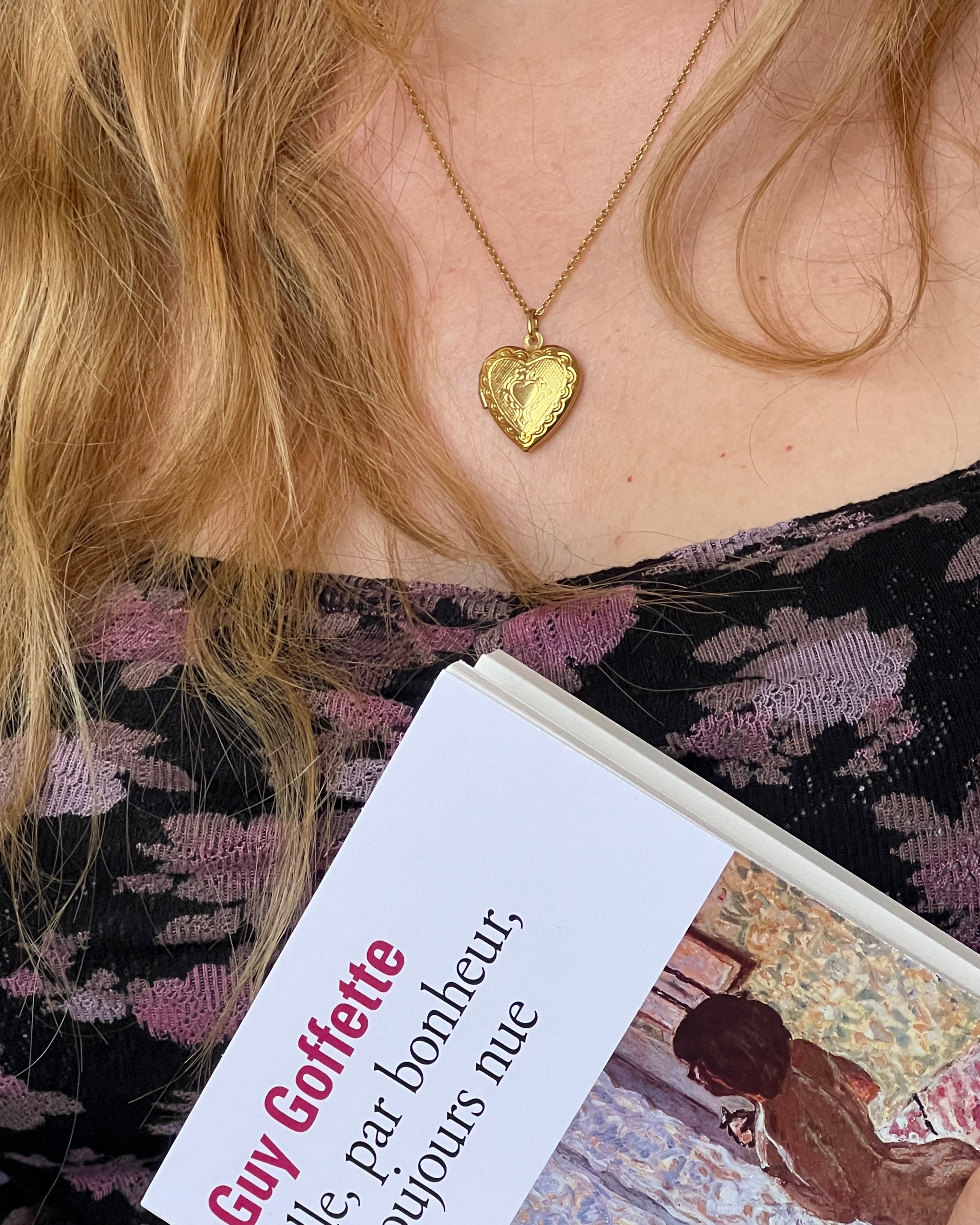 Collier coeur vintage réédition