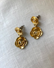 Load image into Gallery viewer, Boucles d’Oreilles Rose vintage
