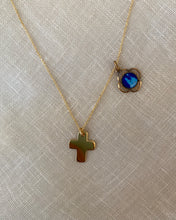 Load image into Gallery viewer, Vintage Maria Cross Necklace