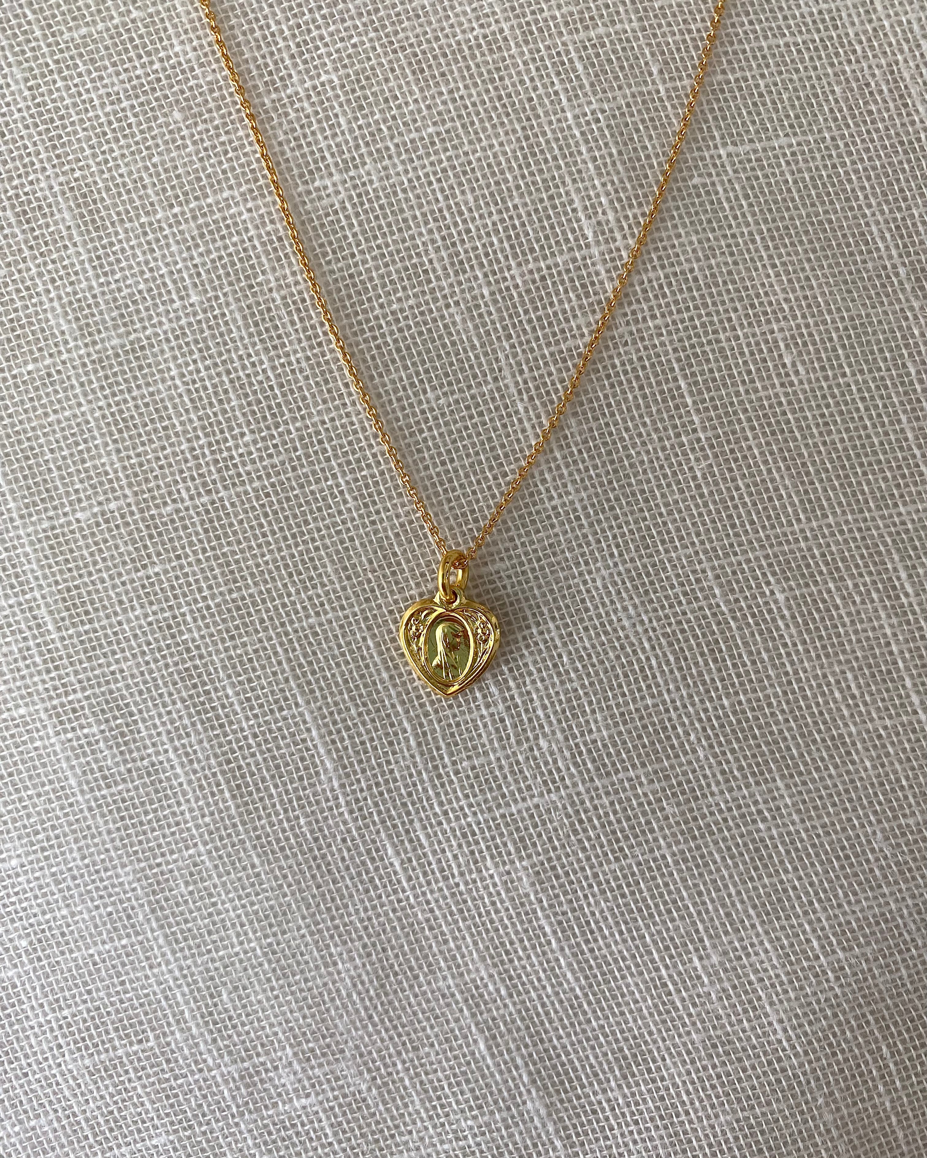 Collier Cœur Maria vintage