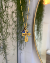 Charger l'image dans la galerie, Collier twin croix Marie vintage