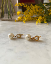 Charger l'image dans la galerie, Boucles d’Oreilles pendants Pearl vintage