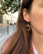 Charger l'image dans la galerie, Boucles d’Oreilles Amytist vintage