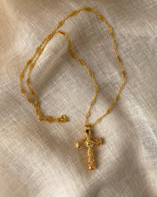 Load image into Gallery viewer, Collier Croix Christian vintage

