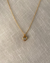 Load image into Gallery viewer, Vintage Rhinestone Heart Necklace
