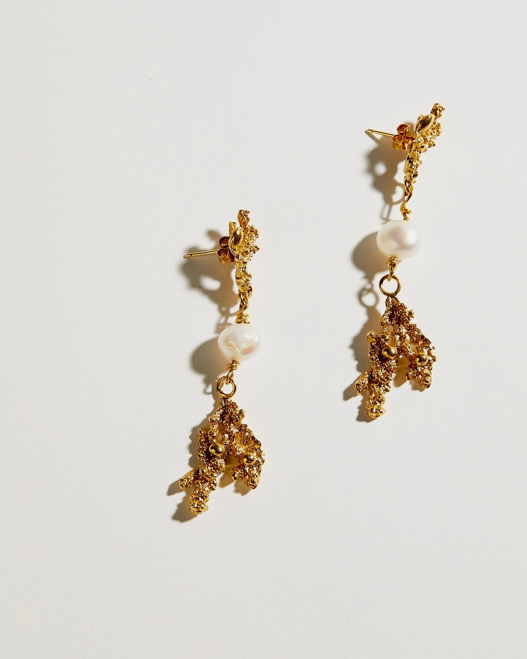 Boucles d'Oreilles Dentelles Perlée