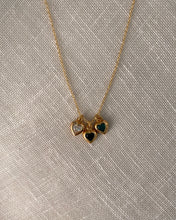 Load image into Gallery viewer, Vintage Rhinestone Heart Necklace
