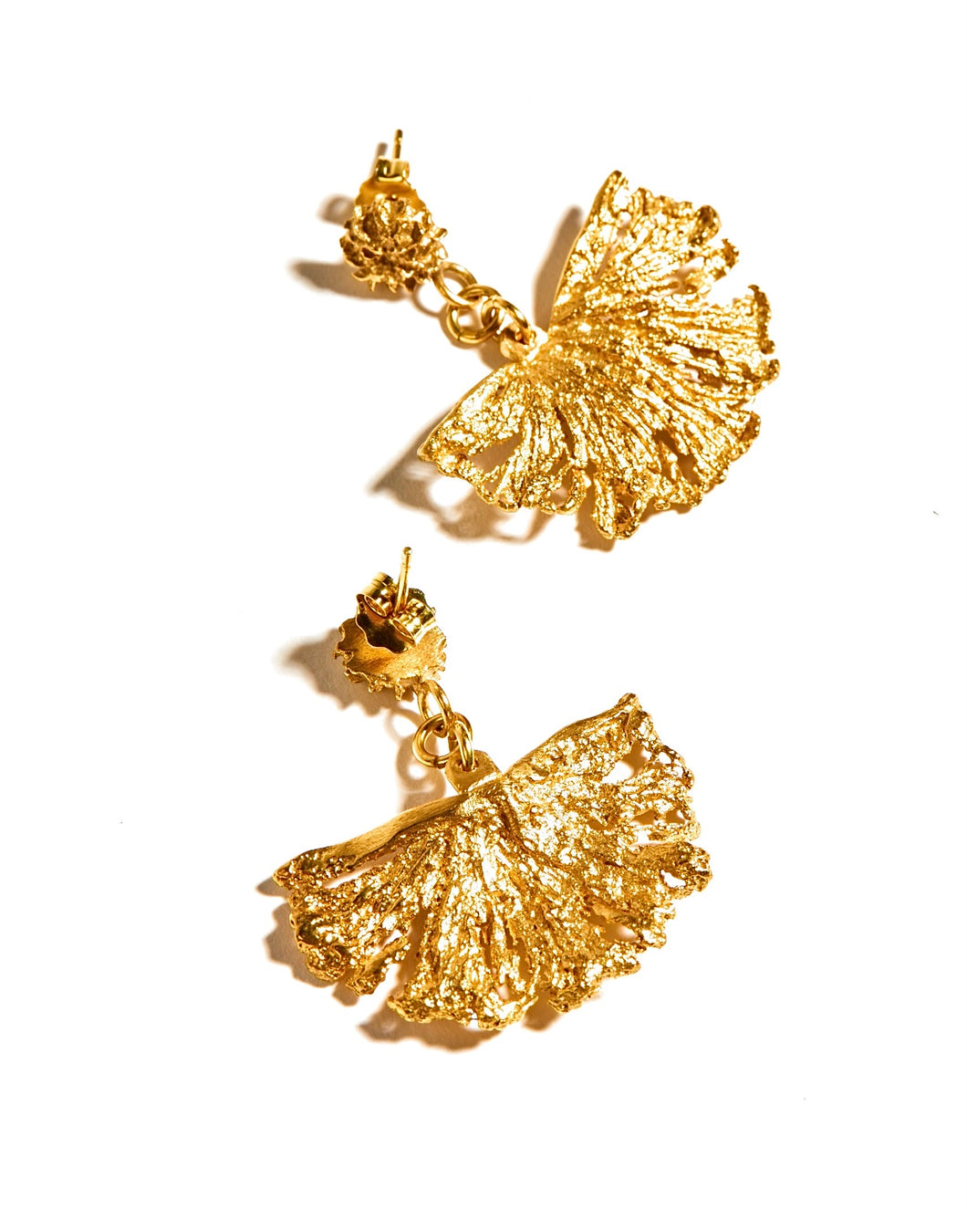 Openwork Leaf Earrings