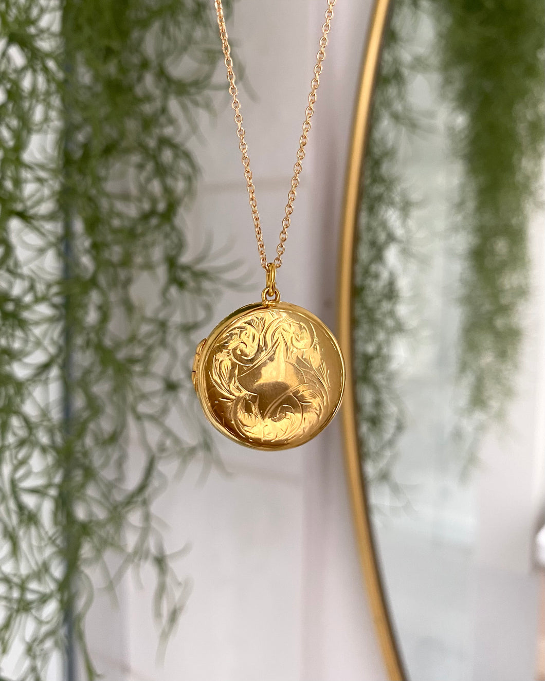 Collier Locket Automn vintage