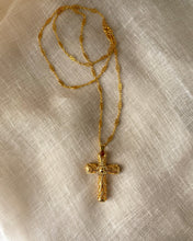 Load image into Gallery viewer, Collier Croix Christian vintage
