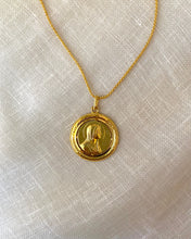 Load image into Gallery viewer, Vintage diamond Virgin Mary necklace
