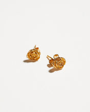 Load image into Gallery viewer, Boucles d’Oreilles Rose vintage
