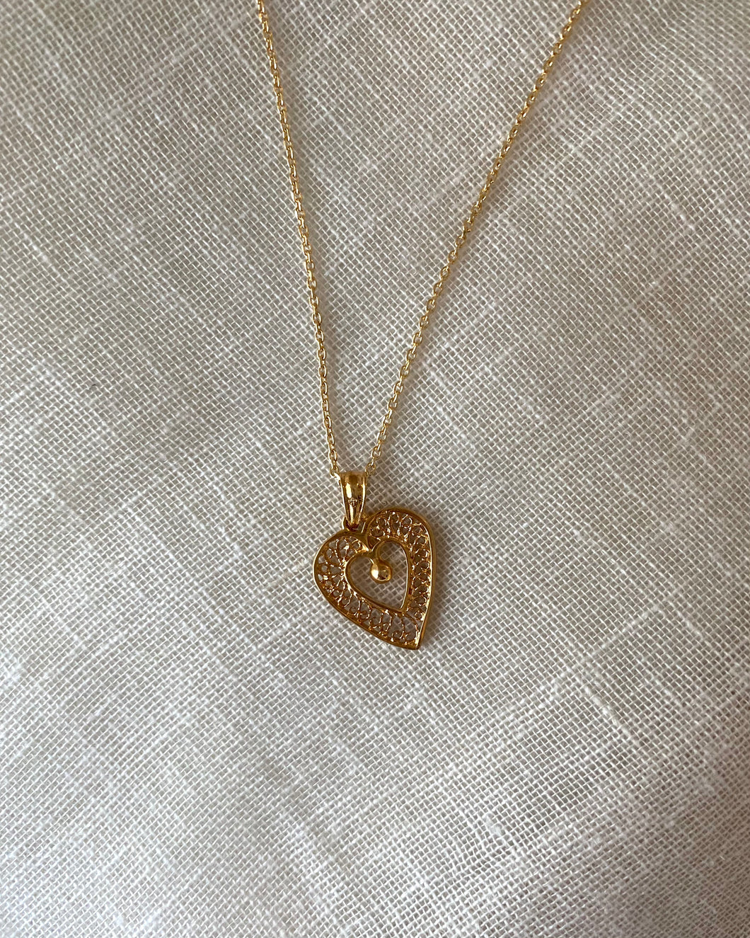 Collier Coeur Alba vintage