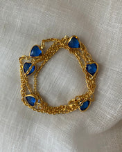 Load image into Gallery viewer, Vintage Blue Heart Long Necklace
