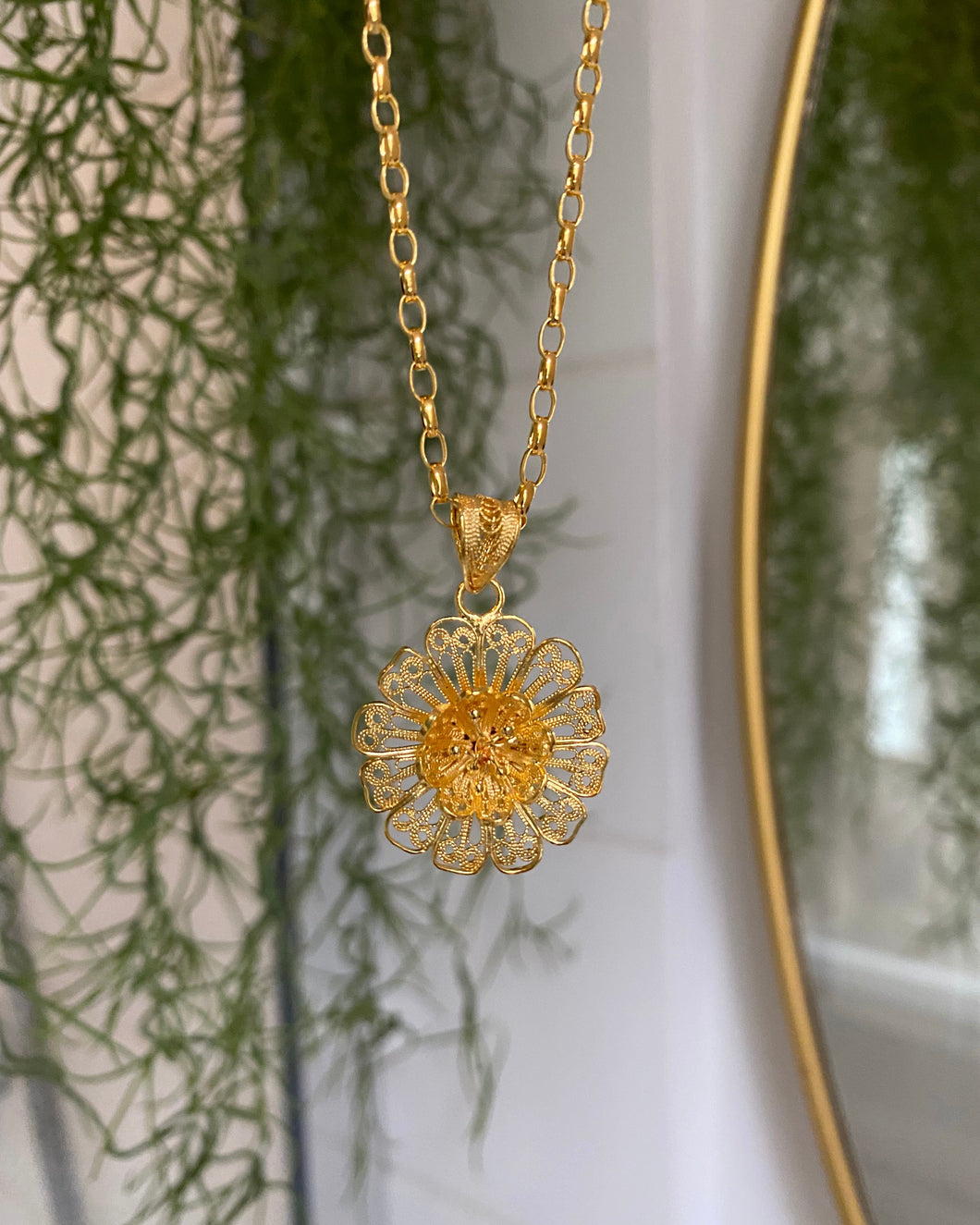 Collier Yana à fleur vintage