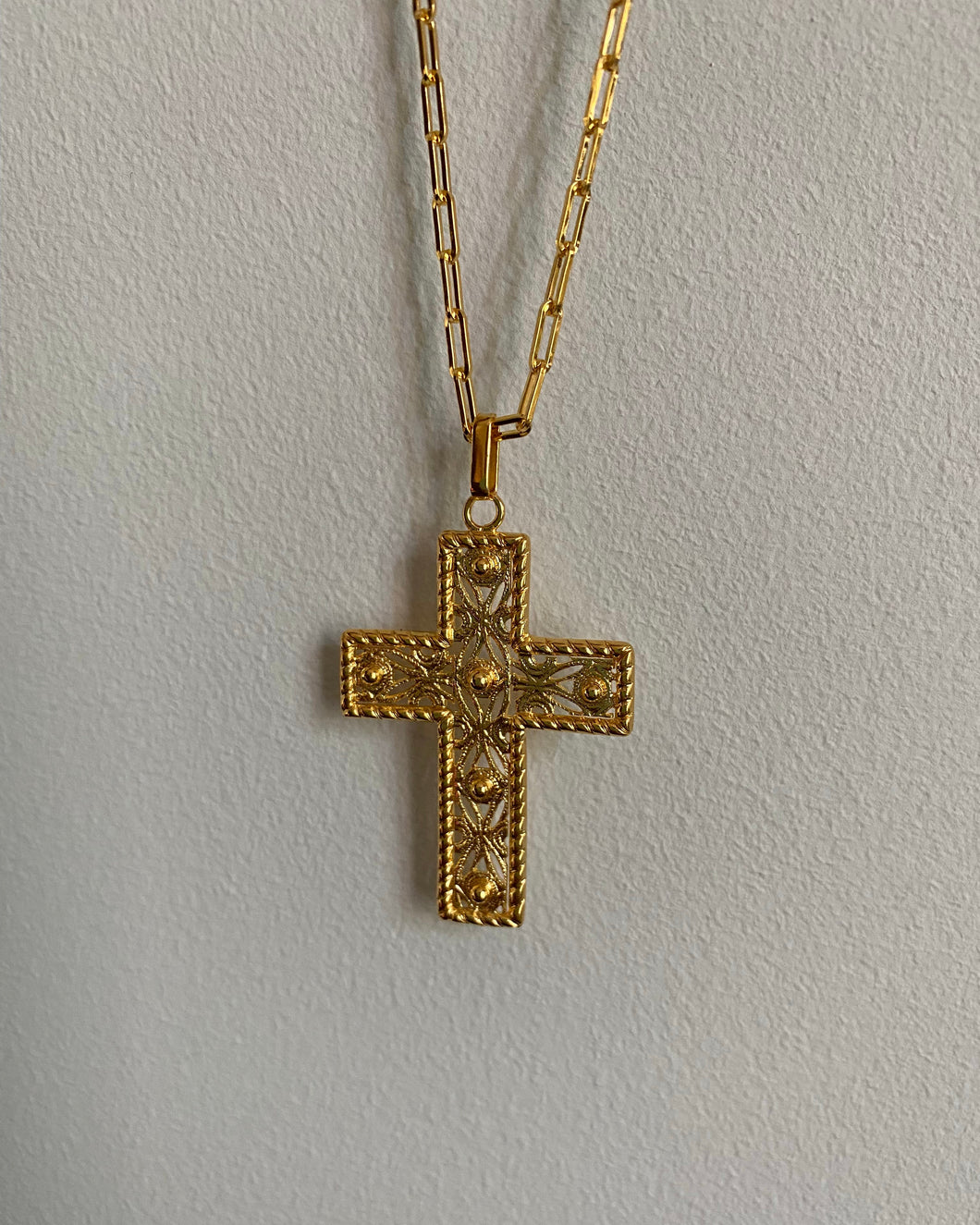 Pendentif croix vintage