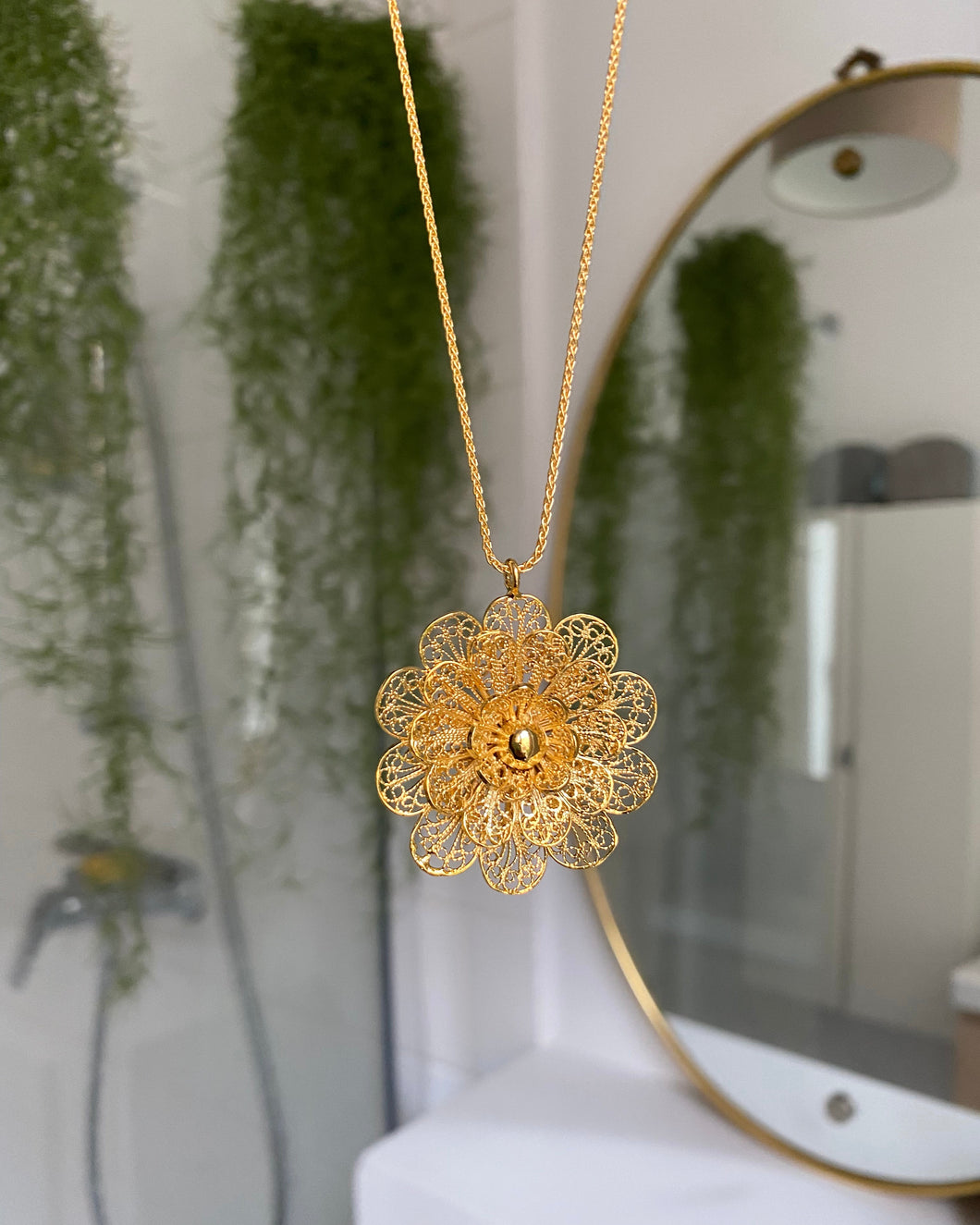 Collier fleur Marlène vintage