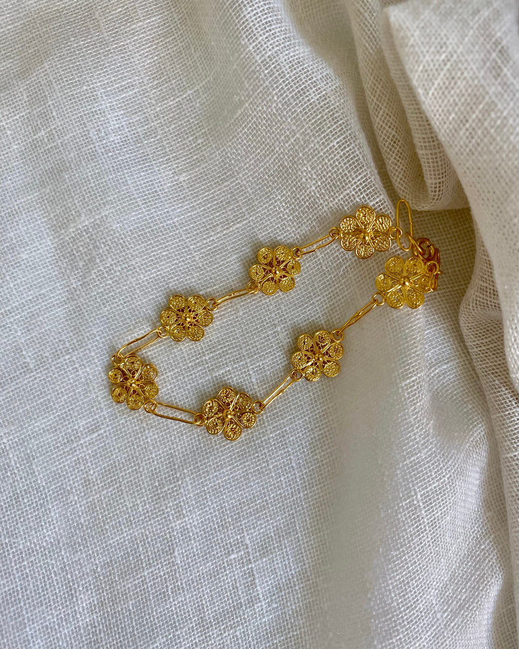 Bracelet vintage fleurs Anna