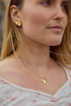 Load image into Gallery viewer, Vintage enameled Virgin Mary trio necklace
