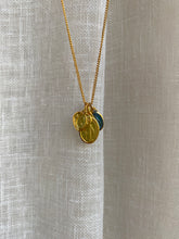 Load image into Gallery viewer, Vintage enameled Virgin Mary trio necklace
