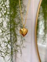 Charger l&#39;image dans la galerie, Collier Coeur + fleur vintage réédition
