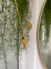 Charger l&#39;image dans la galerie, Collier Croix Flore vintage
