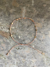 Charger l&#39;image dans la galerie, Bracelet Pépites or noeud coulissant
