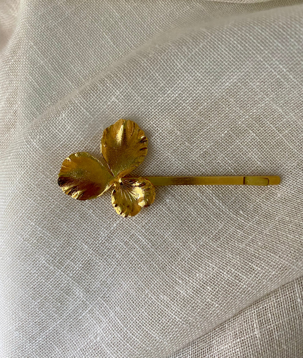 Barette fleur d’Iris
