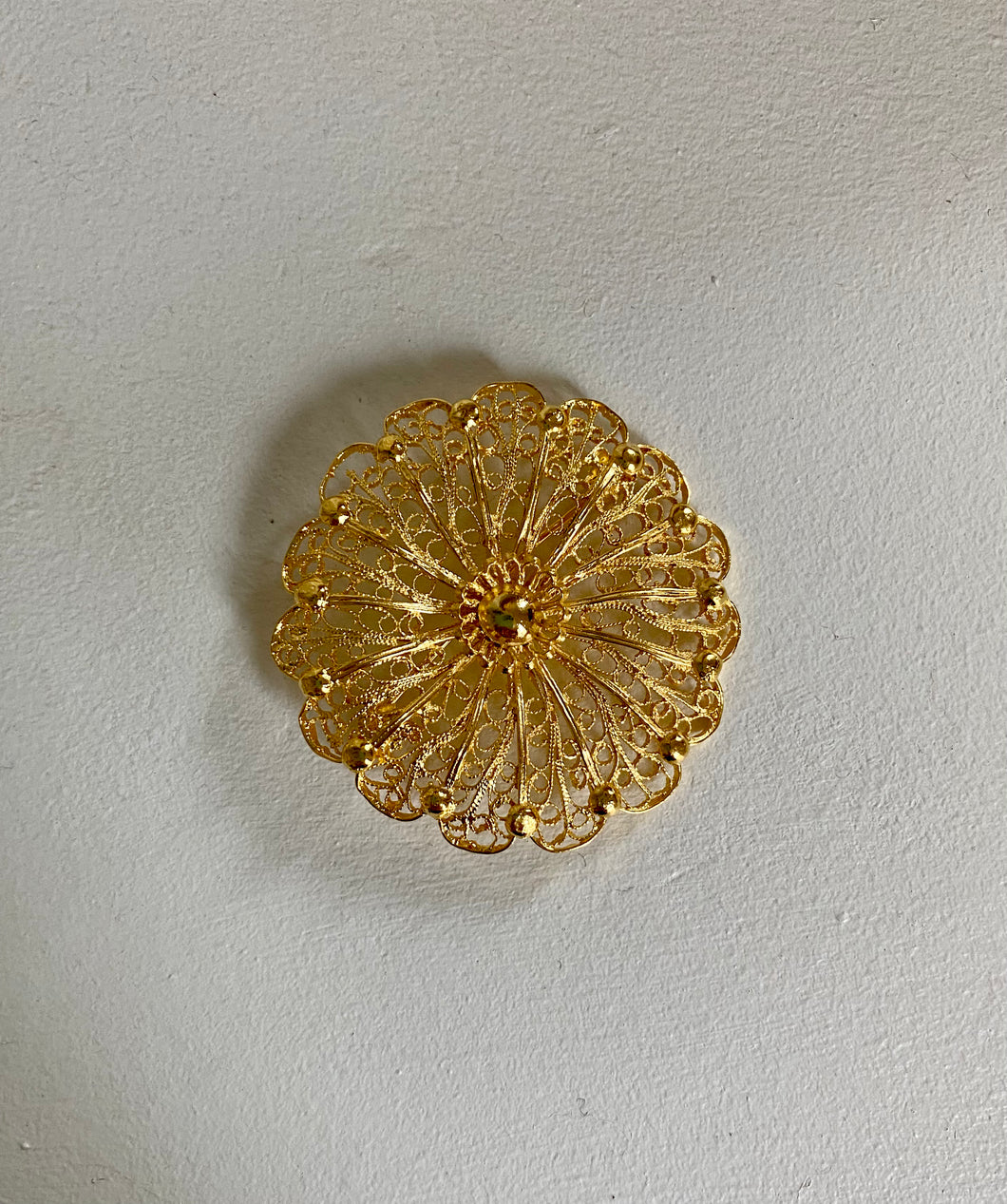 Broche fleur Carole vintage