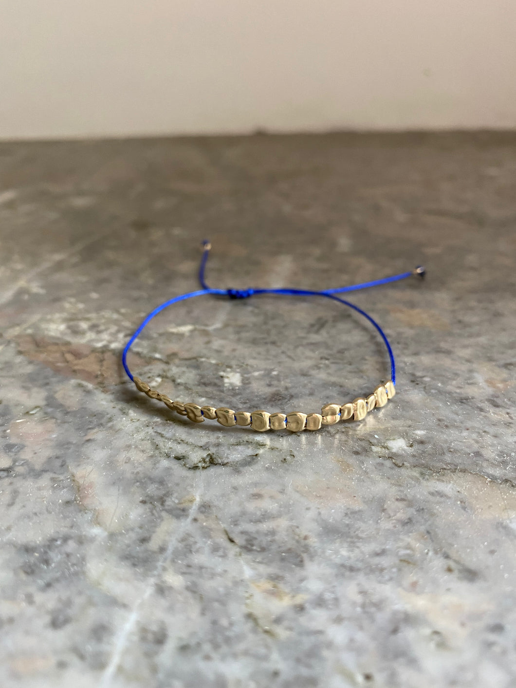 Bracelet bande Pépites or