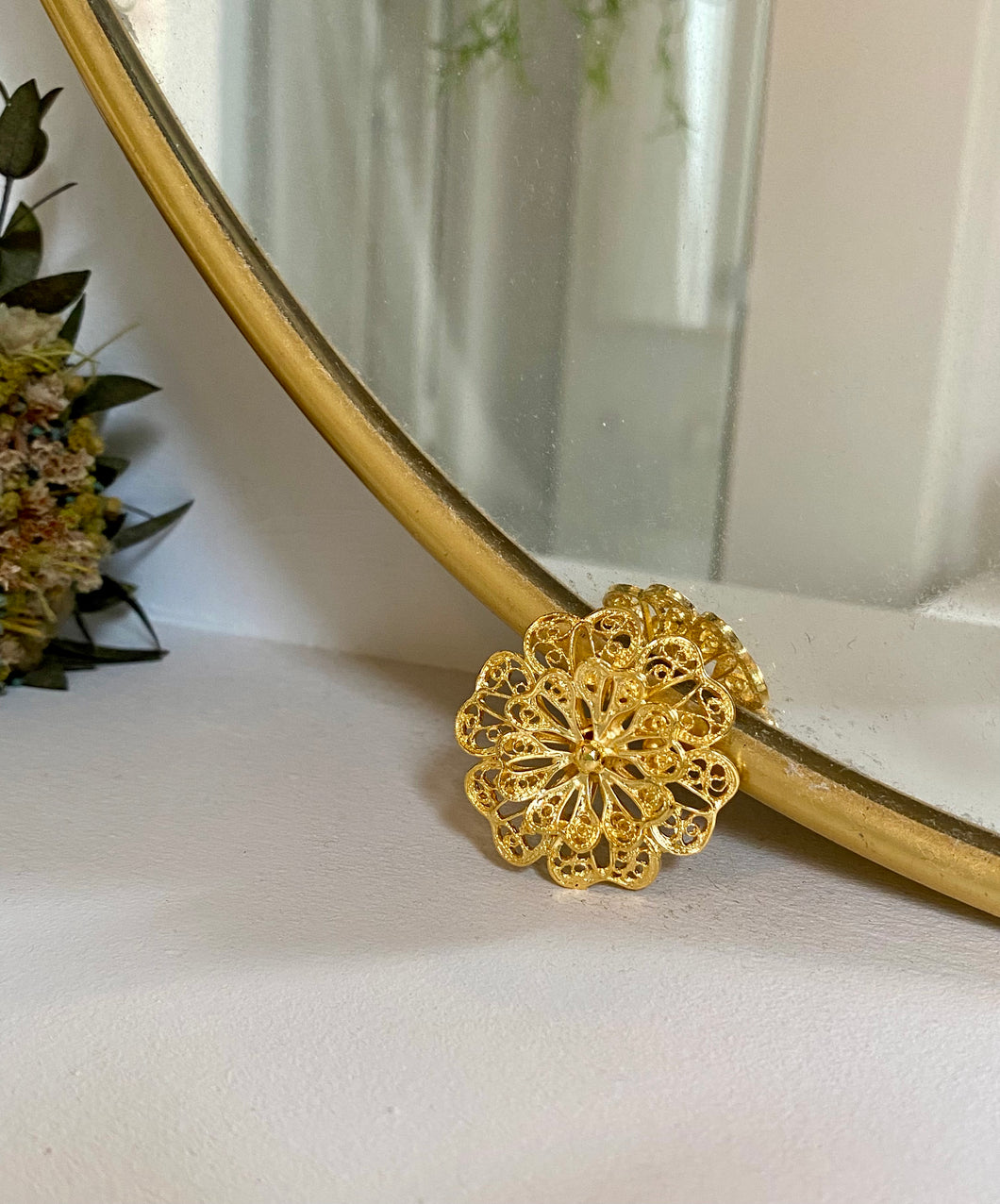 Broche fleur Julia vintage