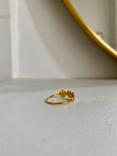 Charger l&#39;image dans la galerie, Bague 3 Fleurs anneau lisse fermé
