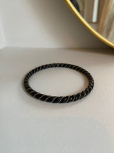 Load image into Gallery viewer, Bracelet vintage Capucine torsadé noir
